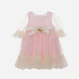 Rosa Tüllkleid mit 3/4-Ärmeln für Babys PATACHOU 3633289