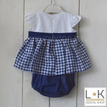 Abitino Con Culotte In Cotone Neonata Ninnaoh E18149 - NINNAOH - LuxuryKids