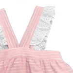 Abito a Righe in Cotone Rosa-Bianco con Culotte Neonata Paloma de la O MV8CJ1 - PALOMA DE LA O - LuxuryKids