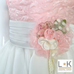 Abito Bambina Cerimonia Elegante Principesco Bianco 935 - MIMILU' - LuxuryKids