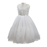 Abito Bambina Cerimonia Elegante Principesco Bianco Sarah Louise 070035 - SARAH LOUISE - LuxuryKids