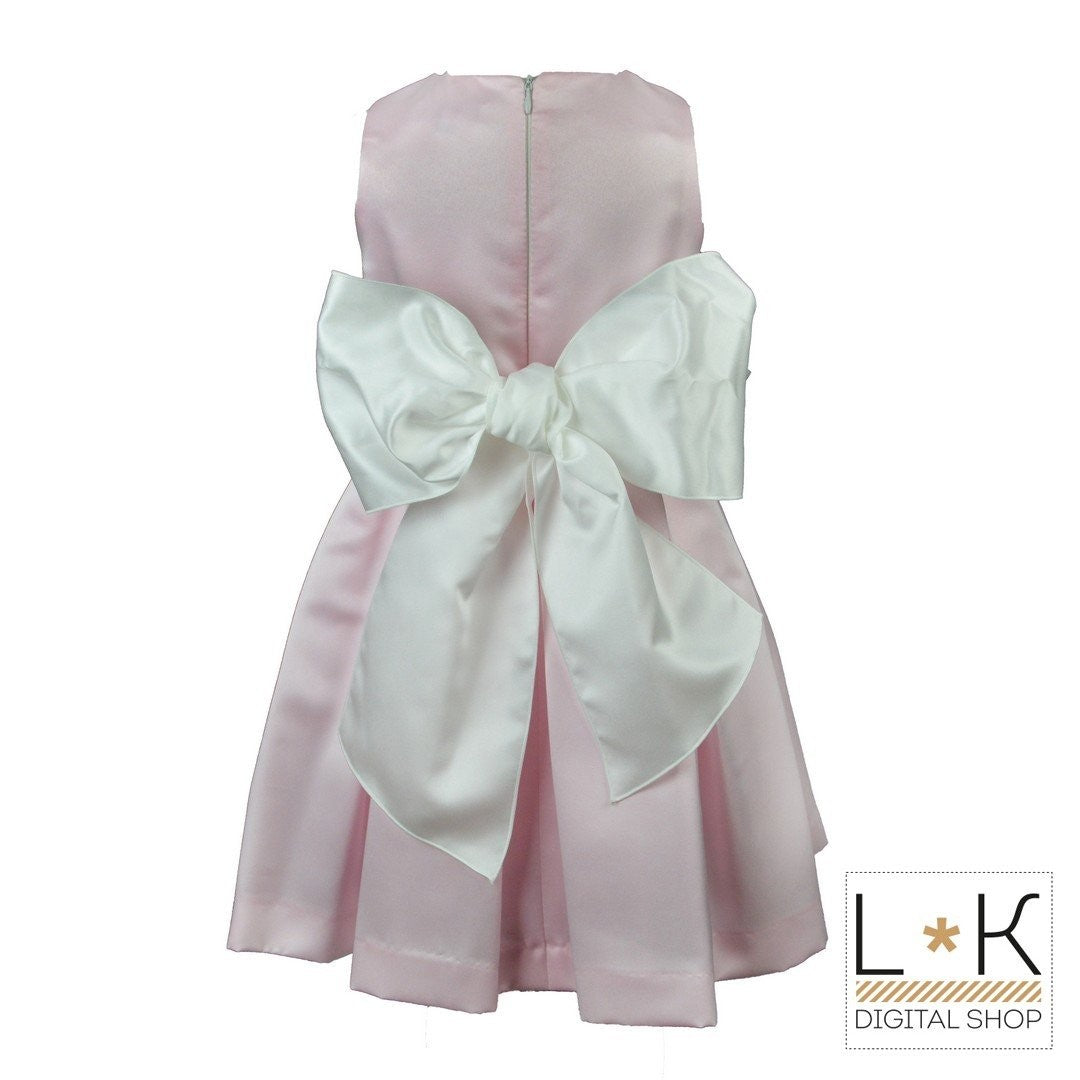 Abito Bambina Cerimonia Elegante Rosa Mimilù 937 - MIMILU' - LuxuryKids