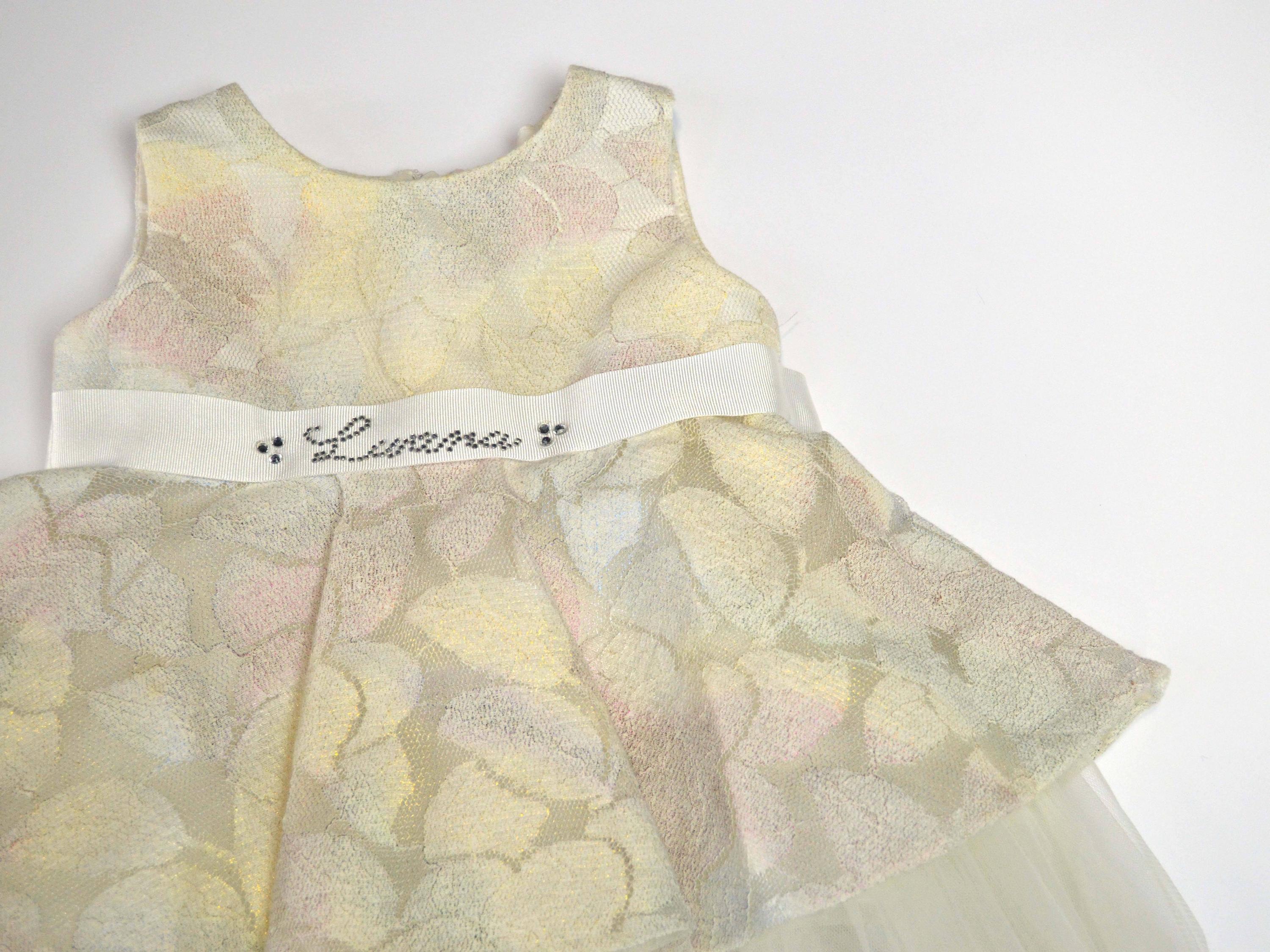 Abito Battesimale Elegante Neonata Luana 2163 - CREAZIONI LUANA - LuxuryKids