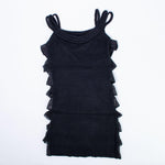 Abito con Balze Nero Bambina Fun&Fun FUNBDR0012 - FUN&FUN - LuxuryKids