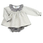 Abito con Culotte  Grigio Neonata  PALOMA DE LA O GI7CJ1 - PALOMA DE LA O - LuxuryKids