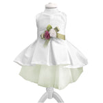Abito Elegante a Bambolina Bianco-Verde Neonata La sartoria dei piccoli L429 - LA SARTORIA DEI PICCOLI - LuxuryKids