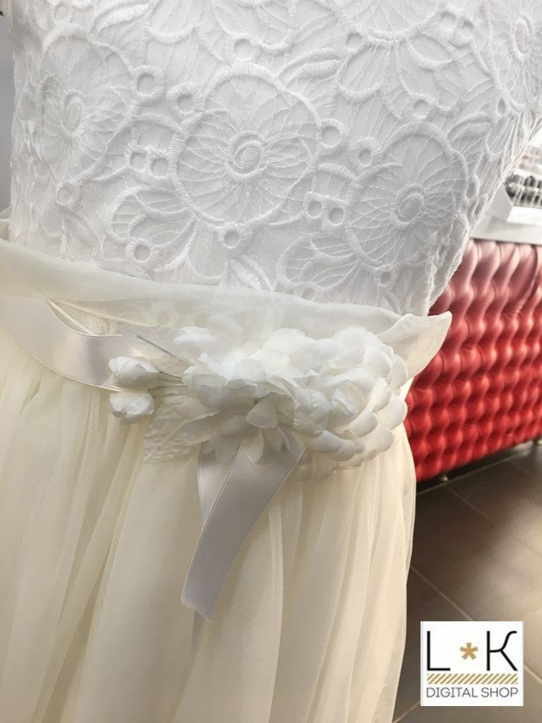 Abito Elegante a Bambolina Cerimonia Bambina Caf 505 - CAF - LuxuryKids