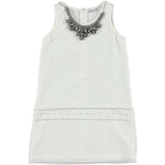 Abito Elegante a Pois Bambina Bianco Sarabanda N425 - SARABANDA - LuxuryKids