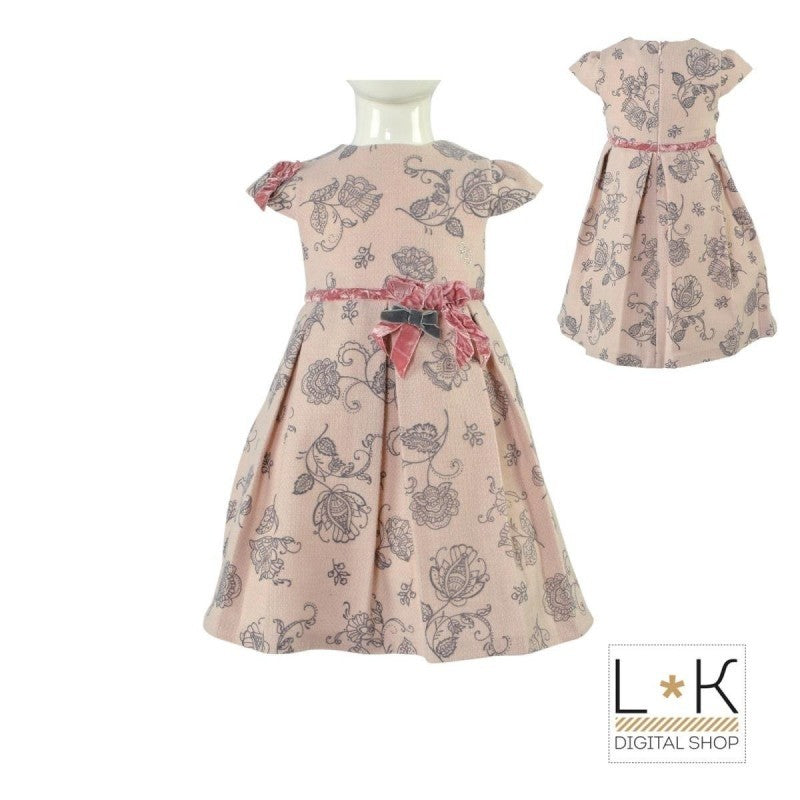 Abito Elegante Bambina Rosa Piccola Speranza PS16045 - PICCOLA SPERANZA - LuxuryKids