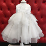 Abito Elegante Bianco Battesimo Neonata Loredana Lolò 4005 - LOLO' - LuxuryKids