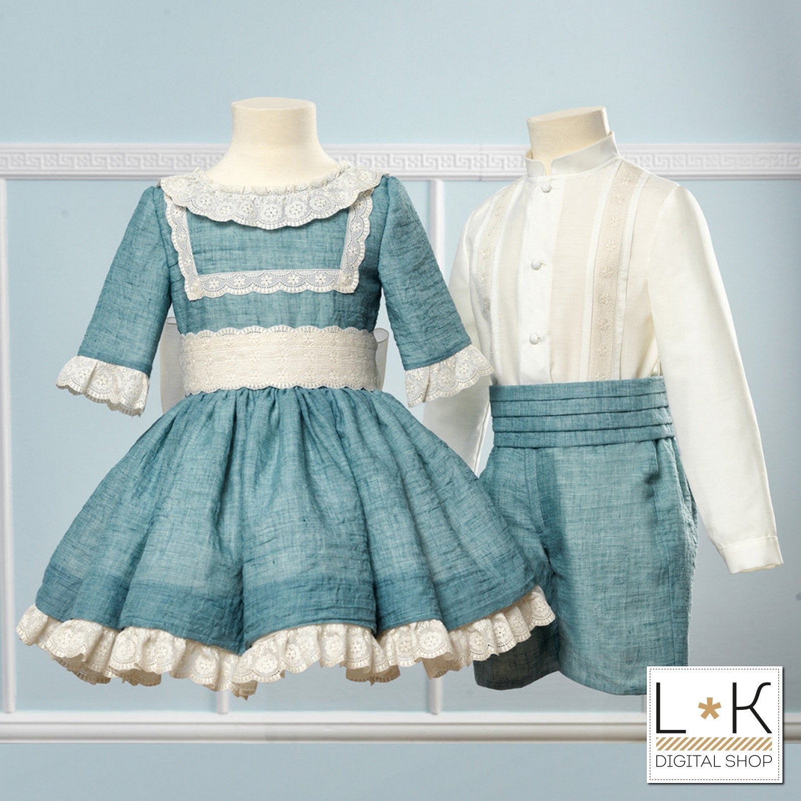 Abito Elegante Cerimonia Bambina Creaciones Marigar 2304 - Creaciones Marigar - LuxuryKids