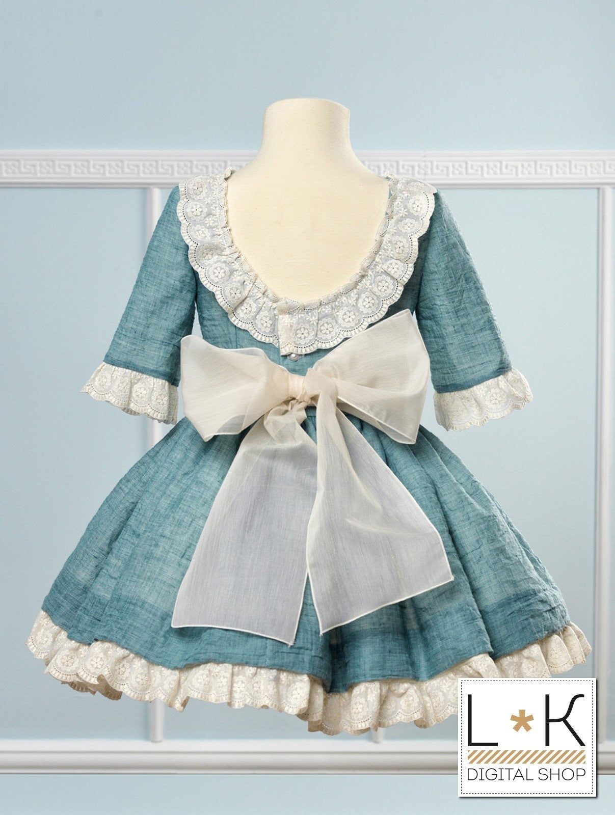 Abito Elegante Cerimonia Bambina Creaciones Marigar 2304 - Creaciones Marigar - LuxuryKids
