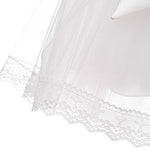 Abito Elegante Cerimonia Battesimo Raso e Tulle Bianco Neonata Les Petits Enfants TIFFANY - LE PETITS ENFANTS - LuxuryKids