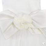 Abito Elegante Cerimonia Bianco Bambina Le Chicche ABR06 - LE CHICCHE - LuxuryKids