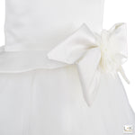 Abito Elegante Cerimonia Bianco Bambina Le Chicche ABR06 - LE CHICCHE - LuxuryKids