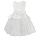 Abito Elegante Cerimonia Bianco Bambina Le Chicche ABR18 - LE CHICCHE - LuxuryKids