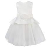 Abito Elegante Cerimonia Bianco Bambina Le Chicche ABR18 - LE CHICCHE - LuxuryKids