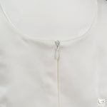 Abito Elegante Cerimonia Bianco Bambina Le Chicche ABR06 - LE CHICCHE - LuxuryKids