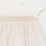 Abito Elegante Con Culotte In Tulle Sabbia Neonata MAYORAL 1823 - MAYORAL - LuxuryKids