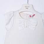 Abito Elegante con Fiocco Neonata Panna Liu Jo H62034 - LIU JO - LuxuryKids