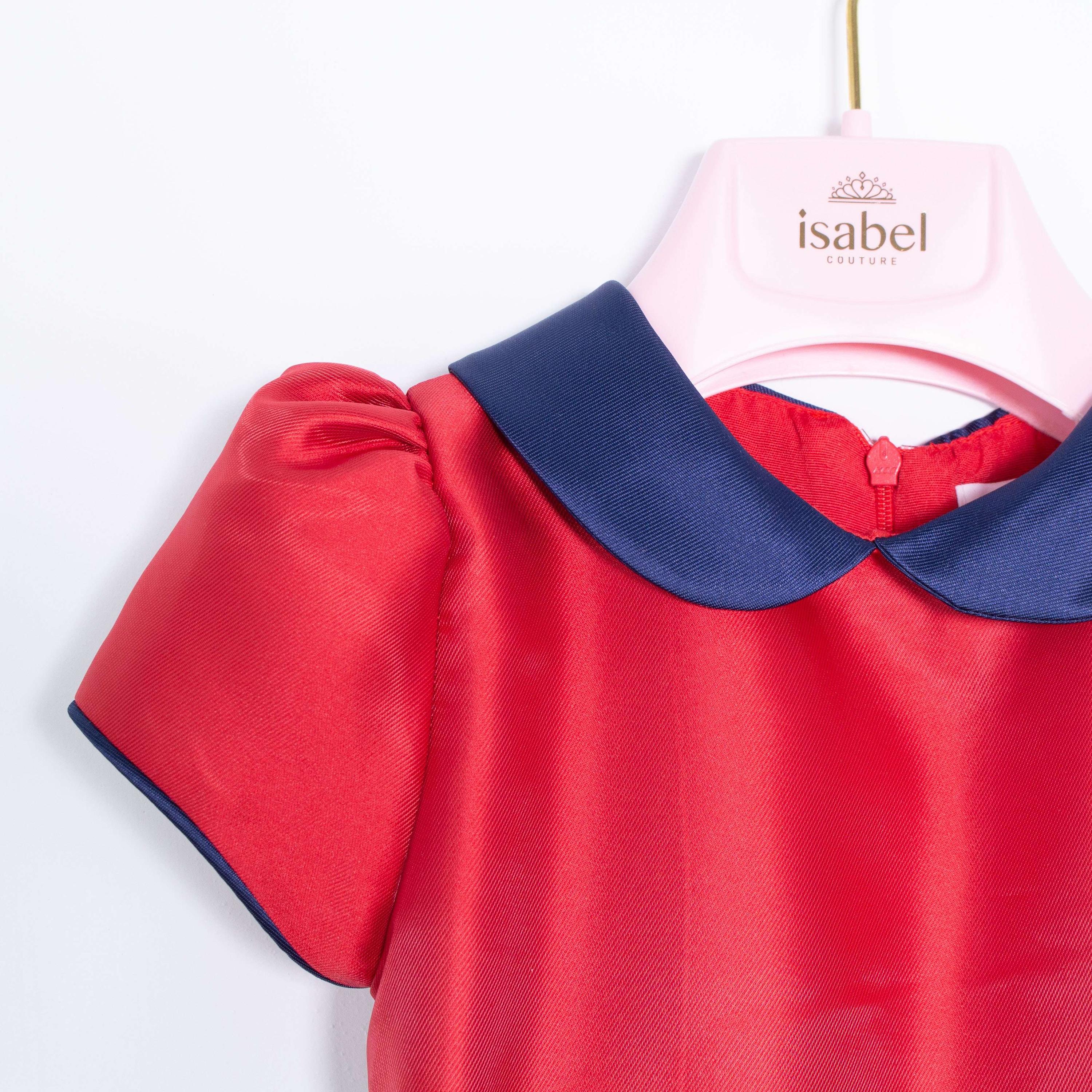 Abito Elegante da Cerimonia Rosso Bambina ISABEL 63048 - ISABEL - LuxuryKids