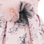 Abito Elegante Da Cerimonia Stampa Floreale Rosa Neonata ISABEL 63060 - ISABEL - LuxuryKids