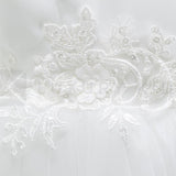 Abito Elegante Made In Italy Bianco Con Gonna In Tulle Neonata Le Chicche 65 - LE CHICCHE - LuxuryKids