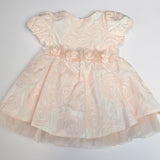 Abito Elegante Rosa in Cotone Neonata Creazioni Luana 2170 - CREAZIONI LUANA - LuxuryKids