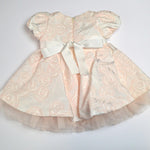 Abito Elegante Rosa in Cotone Neonata Creazioni Luana 2170 - CREAZIONI LUANA - LuxuryKids