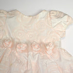 Abito Elegante Rosa in Cotone Neonata Creazioni Luana 2170 - CREAZIONI LUANA - LuxuryKids