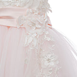 Abito Elegante Smanicato Con Corpetto Ricamato E Gonna In Tulle Neonata Le Petits Enfants ZELIA - LE PETITS ENFANTS - LuxuryKids