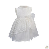 Abito Elegante Tulle Battesimo Neonata Bufi B10131A - BUFI - LuxuryKids