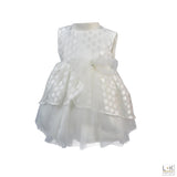 Abito Elegante Tulle Battesimo Neonata Bufi B10131A - BUFI - LuxuryKids