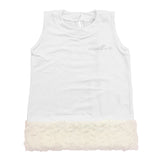 Abito in Caldo Cotone Bianco Neonata One Love 329E05 - ONE LOVE - LuxuryKids