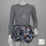 Abito in Caldo Cotone Grigio Bambina Fix Design DN9001 - FIX DESIGN - LuxuryKids