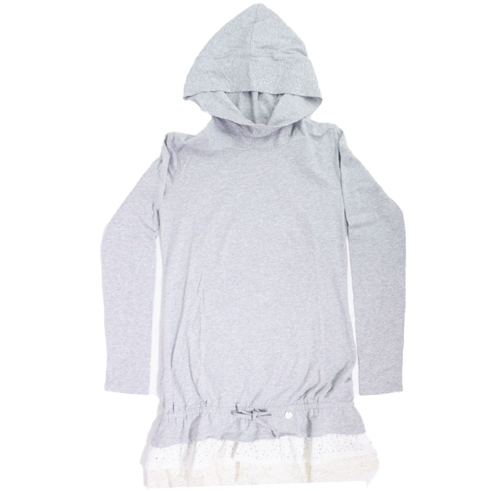 Abito In Caldo Cotone Grigio Bambina Take Two A00303 - TAKE TWO - LuxuryKids