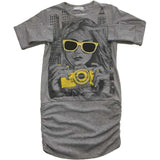 Abito in Caldo Cotone Grigio con Stampa Bambina Fun&Fun FUNJDR0095 - FUN&FUN - LuxuryKids