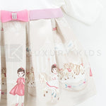 Abito In Caldo Cotone Tema Carillon Panna Neonata Ninnaoh I19112 - NINNAOH - LuxuryKids