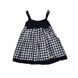 Abito in Cotone a Quadretti Bambina Blu Fix Design FC9003 - FIX DESIGN - LuxuryKids