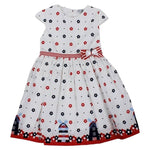 Abito In Cotone con Stampa Floreale Per Ragazza Dr Kids DK415 - DR.KID - LuxuryKids