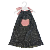 Abito in Cotone Scollo America Blu-Rosa Bambina Paloma de la O EV8VT1 - PALOMA DE LA O - LuxuryKids