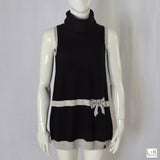 Abito in Misto Cashmere Nero con Collo Alto Bambina Take Two A00308 - TAKE TWO - LuxuryKids