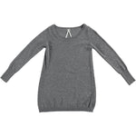 Abito In Misto Lana Grigio Bambina Sarabanda T461 - SARABANDA - LuxuryKids