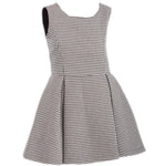 Abito in Piedi Pull Elegante Bambina Bianco-Nero Fun&Fun FNJDR7444 - FUN&FUN - LuxuryKids