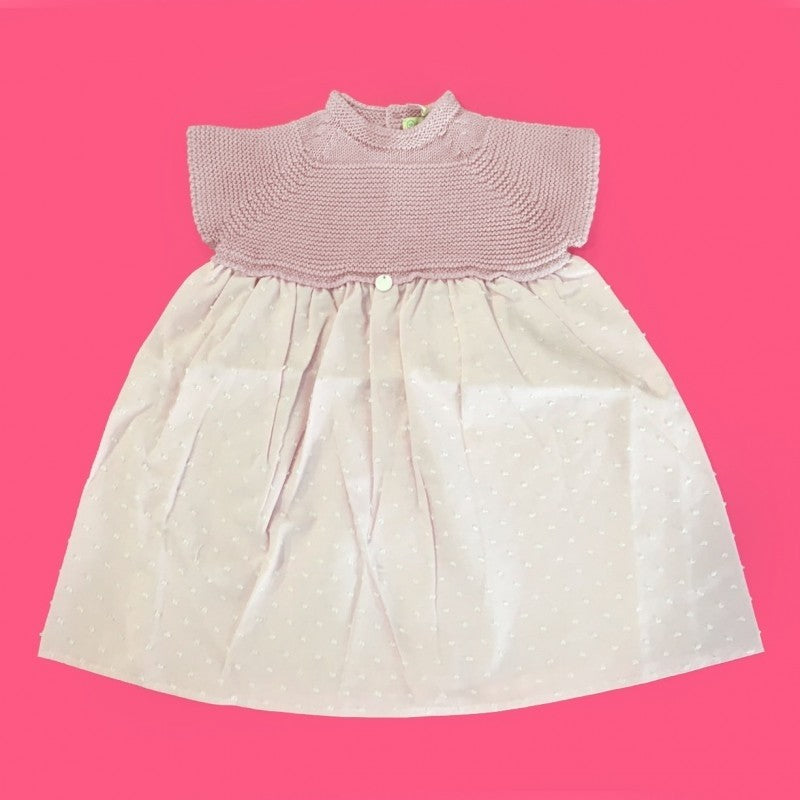 Abito Rosa Neonata Wedoble 03104E - WEDOBLE - LuxuryKids