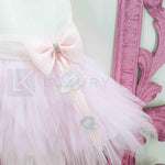 Abito Elegante Smanicato In Tulle Rosa Neonata Le Petits Enfants TISHA - LE PETITS ENFANTS - LuxuryKids