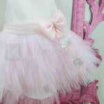 Abito Elegante Smanicato In Tulle Rosa Neonata Le Petits Enfants TISHA - LE PETITS ENFANTS - LuxuryKids