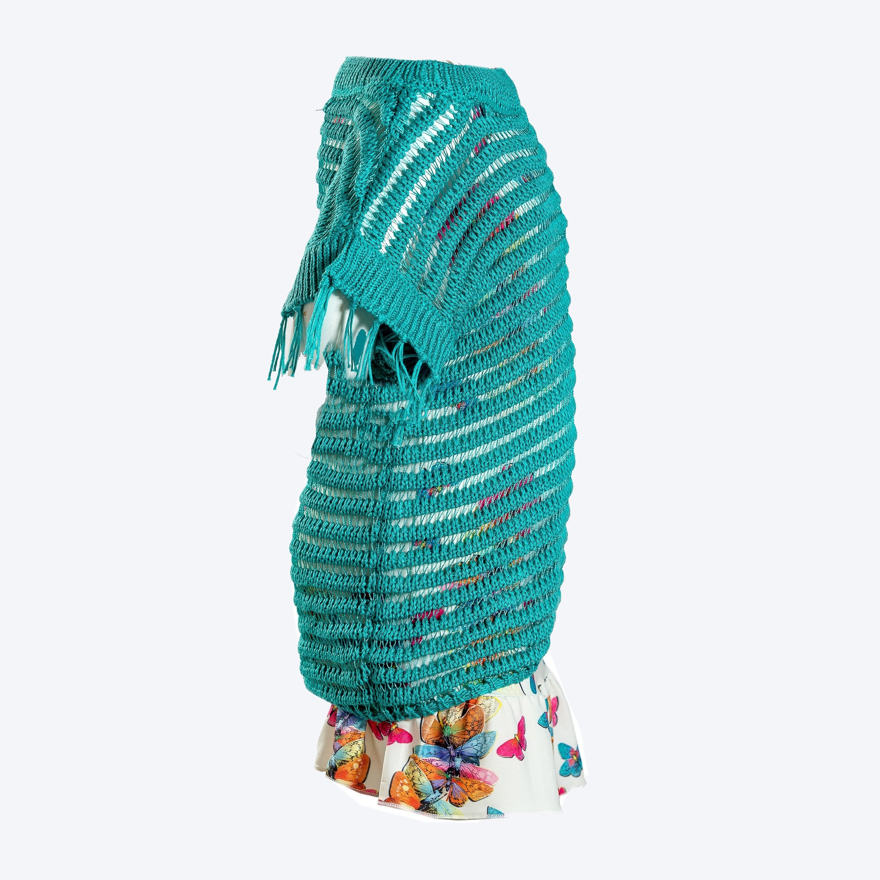 Abito Verde-Bianco Bambina Fun&Fun FUNBDR5104 - FUN&FUN - LuxuryKids