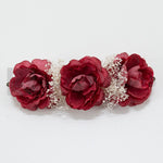 Applicazione Per Capelli Con Fiore In Stoffa Colorata E Nebbiolina Bambina SIENA 6001 - SIENA - LuxuryKids