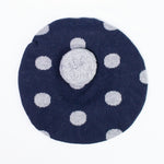 Basco Misto Lana Pois e Pompon Blu Neonata DRKID B67DK302 - DR.KID - LuxuryKids